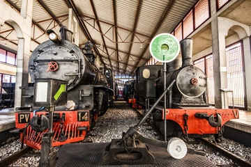 Old steam locomotives