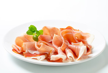 Thinly sliced prosciutto