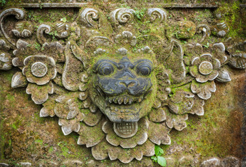 Ancient stone carving, Bali