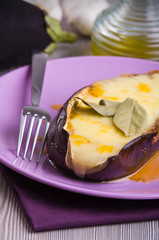 Stuffed eggplant.
