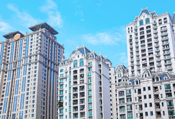 Fototapeta premium High living buildings in Guangzhou, China.