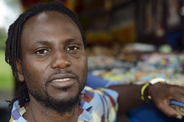 African curio salesman