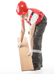 Construction worker in uniform