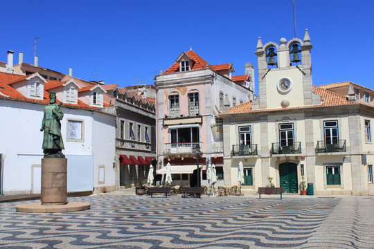 Main square in Cascais, Portugal