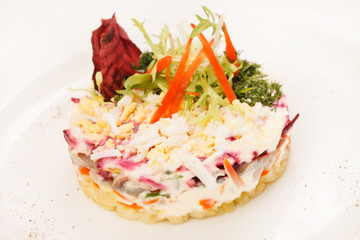 Russian herring salad