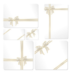 Schleifenset in beige