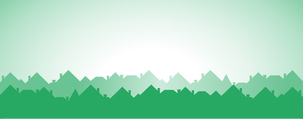green cottage background - development symbol