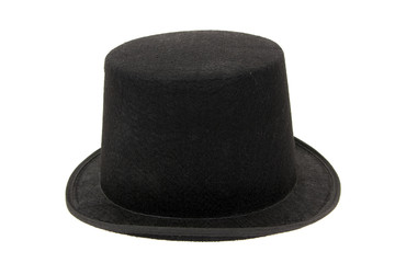 Black hat on white background