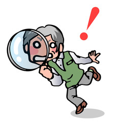 虫眼鏡とシニア