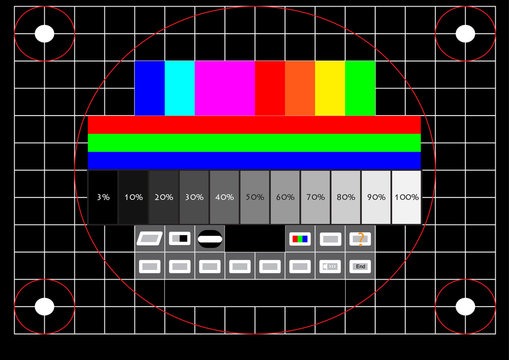 Television test screen