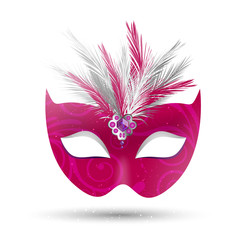 Vector Illustration of a Venetian Mask