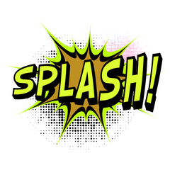 Splash. Comic book explosion. Easy to change color.
