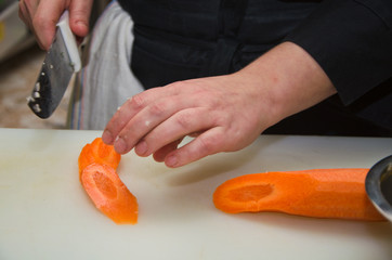 preparing of carrot