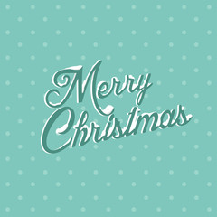 Merry Christmas letters covered with snow