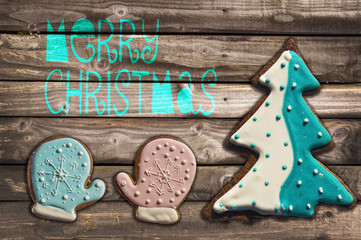 Merry Christmas gingerbread card