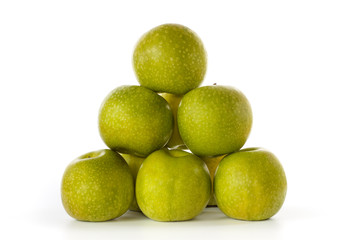 Stack of Granny Smith apples