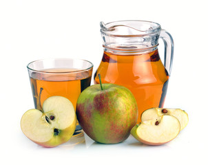 apple juice and fruit