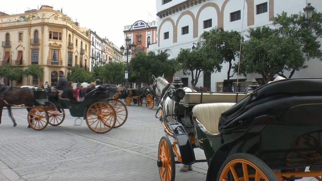 pferdekutschen in sevilla