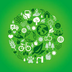 Vector green ecology concept