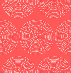Beautiful seamless pattern with dotted circles