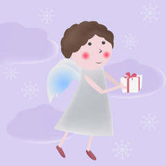angel with gift