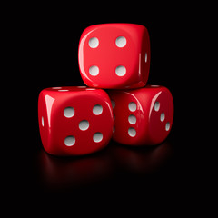 Three dice