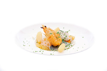 restaurant - poissons et crustacés sur fond blanc  # 30