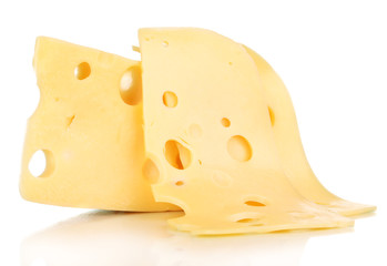 Cheese isolated on white