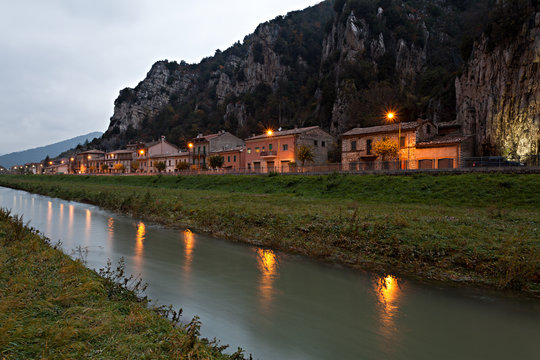 Pioraco, il fiume Potenza