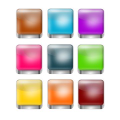 Apps - Icon Set 3-D Chrom Effekt
