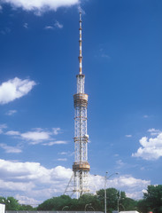 Fototapeta premium Television tower in Kyiv, Ukraine.