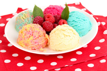 delicious ice cream close-up