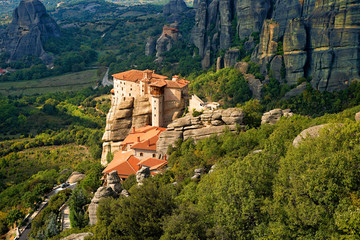Fototapeta na wymiar Klasztor Roussanou w Meteora, Grecja