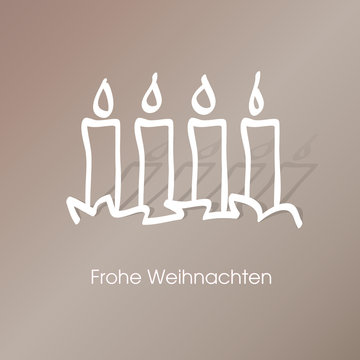 Frohe Weihnachten Karte