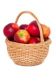 basket with apples