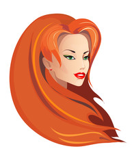 beautiful woman vector