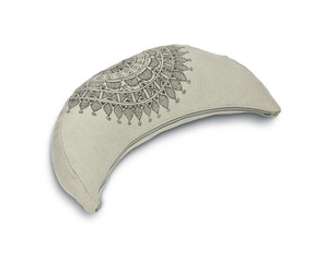 pillow for yoga on white background