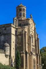 Fototapeta na wymiar Uzes, Fenestrelle Tower, Katedra św Theodore, Languedoc Ro