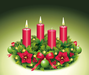 Dritter Advent / Adventskranz