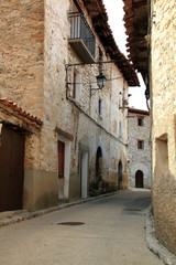 Fototapeta na wymiar Pinares Villarroya wieś Teruel Aragonia Hiszpanię