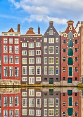 Traditional dutch buildings, Amsterdam