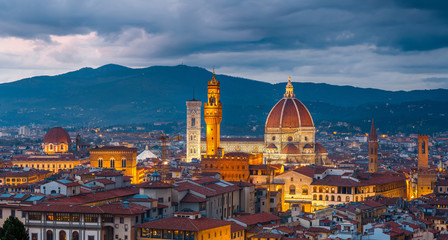 Duomo cathedral in Florence - obrazy, fototapety, plakaty