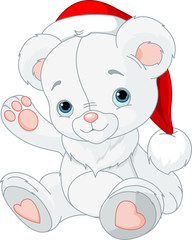 Obraz premium Christmas Teddy Bear