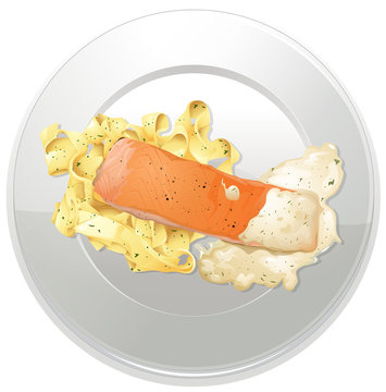 a food and a dish