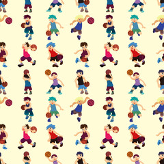 seamless basketball pattern