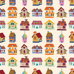 seamless house pattern