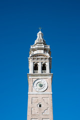 A fragment of an Italian bell tower, Venice