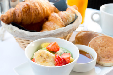 coffee and croissants
