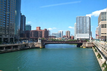 Naklejka premium rzeka Chicago 3