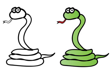 Cartoon snake